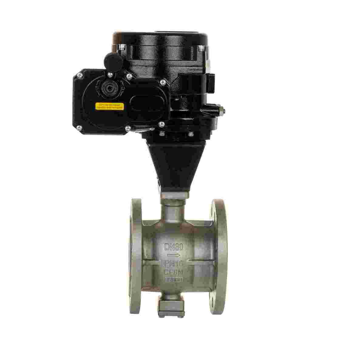 Vanne à bille en acier inoxydable à bride électrique pour l'énergie hydrogène-2.jpg