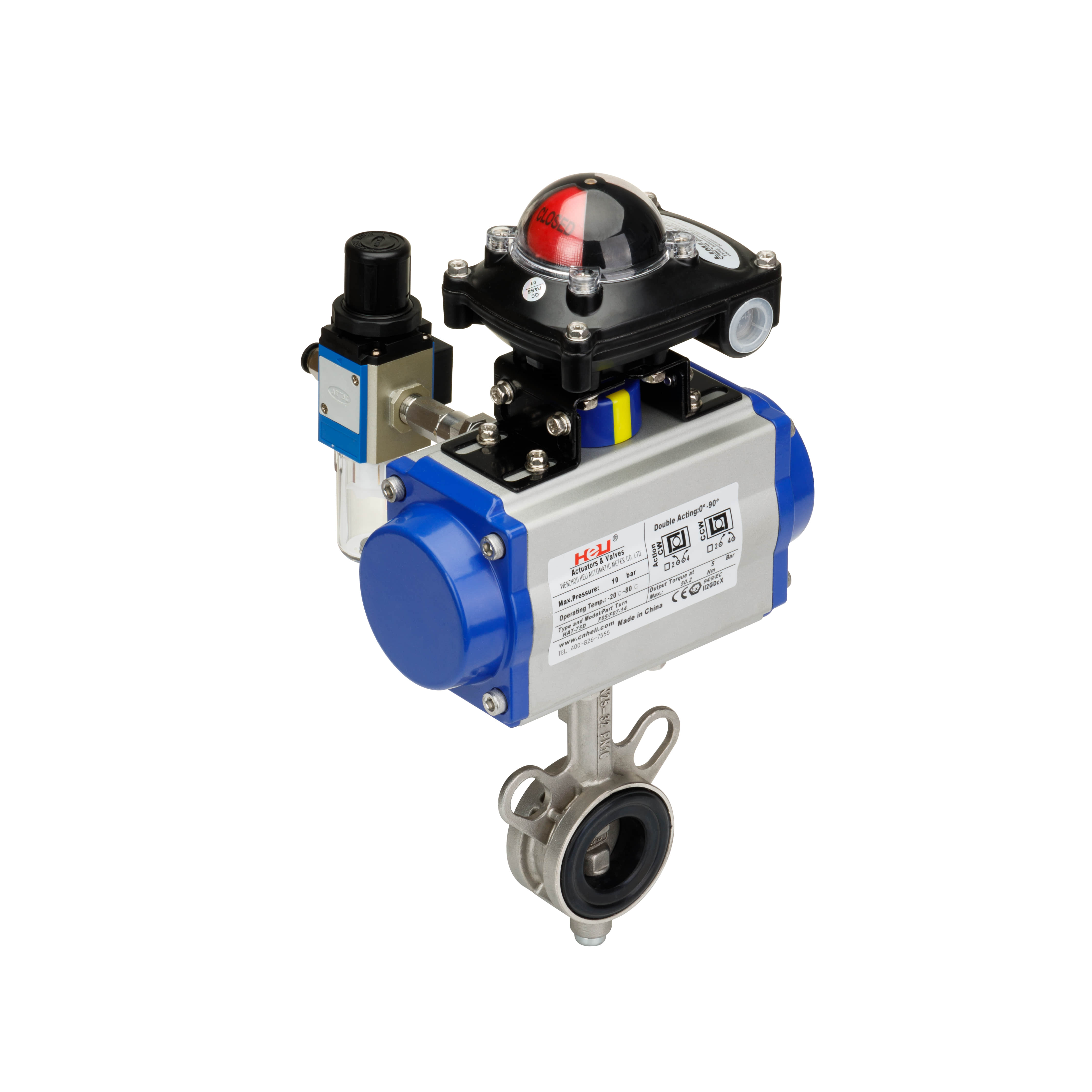 Pneumatic butterfly valve manufacturer