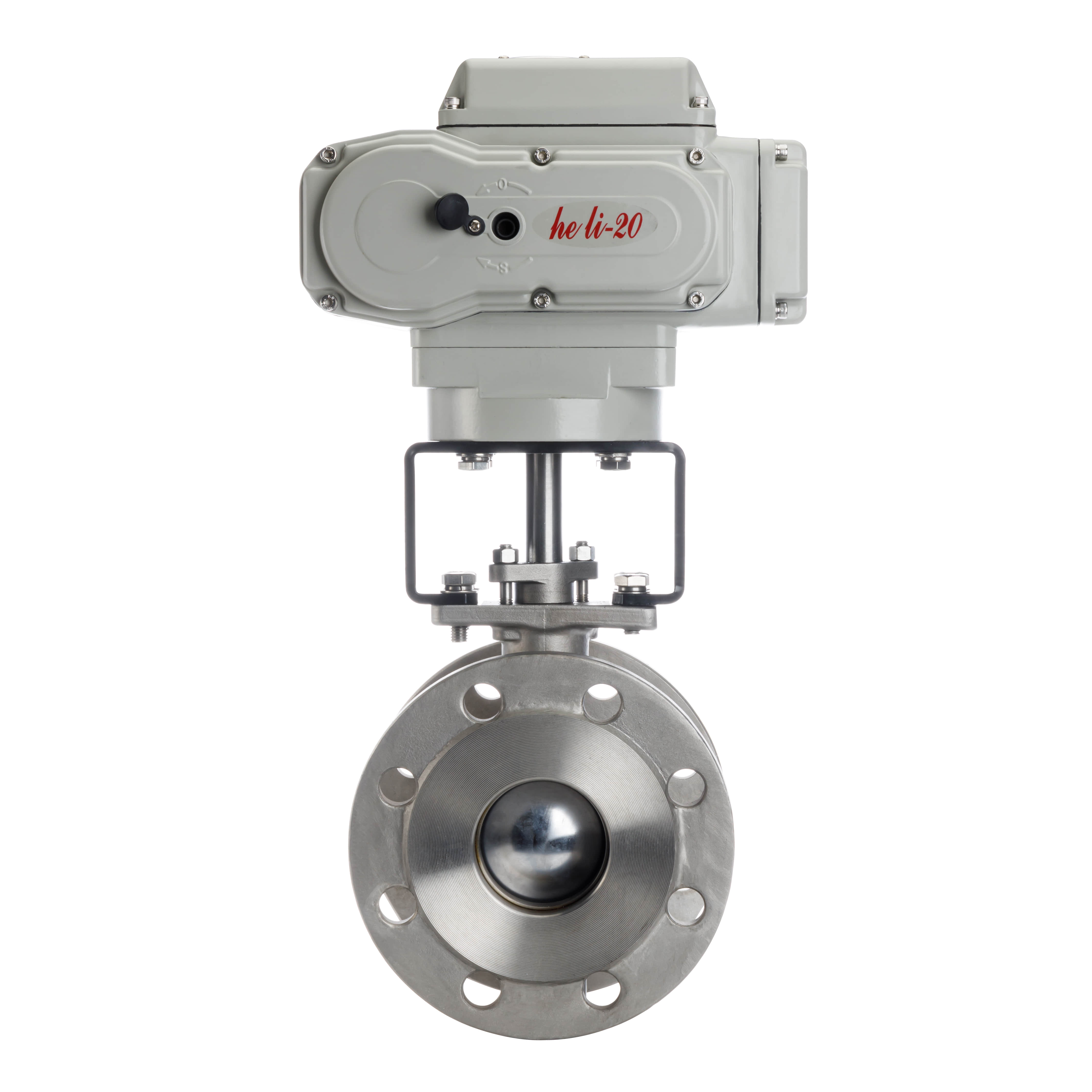 Electric V-ball valve