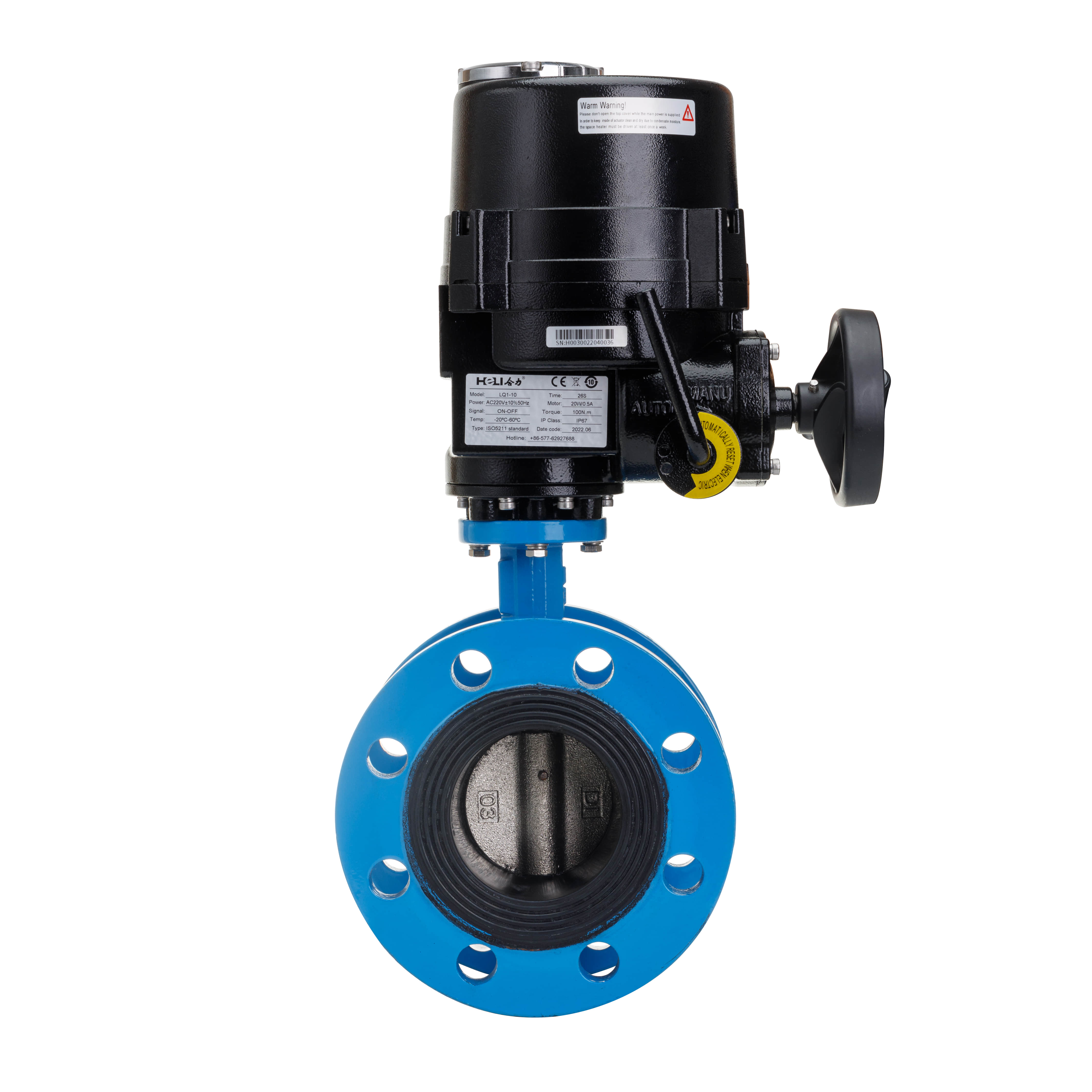 Electric flanged butterfly valve oem manufacturer