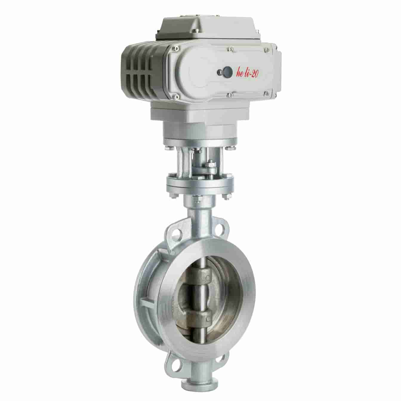 Lithium battery Electric three eccentric butterfly valve