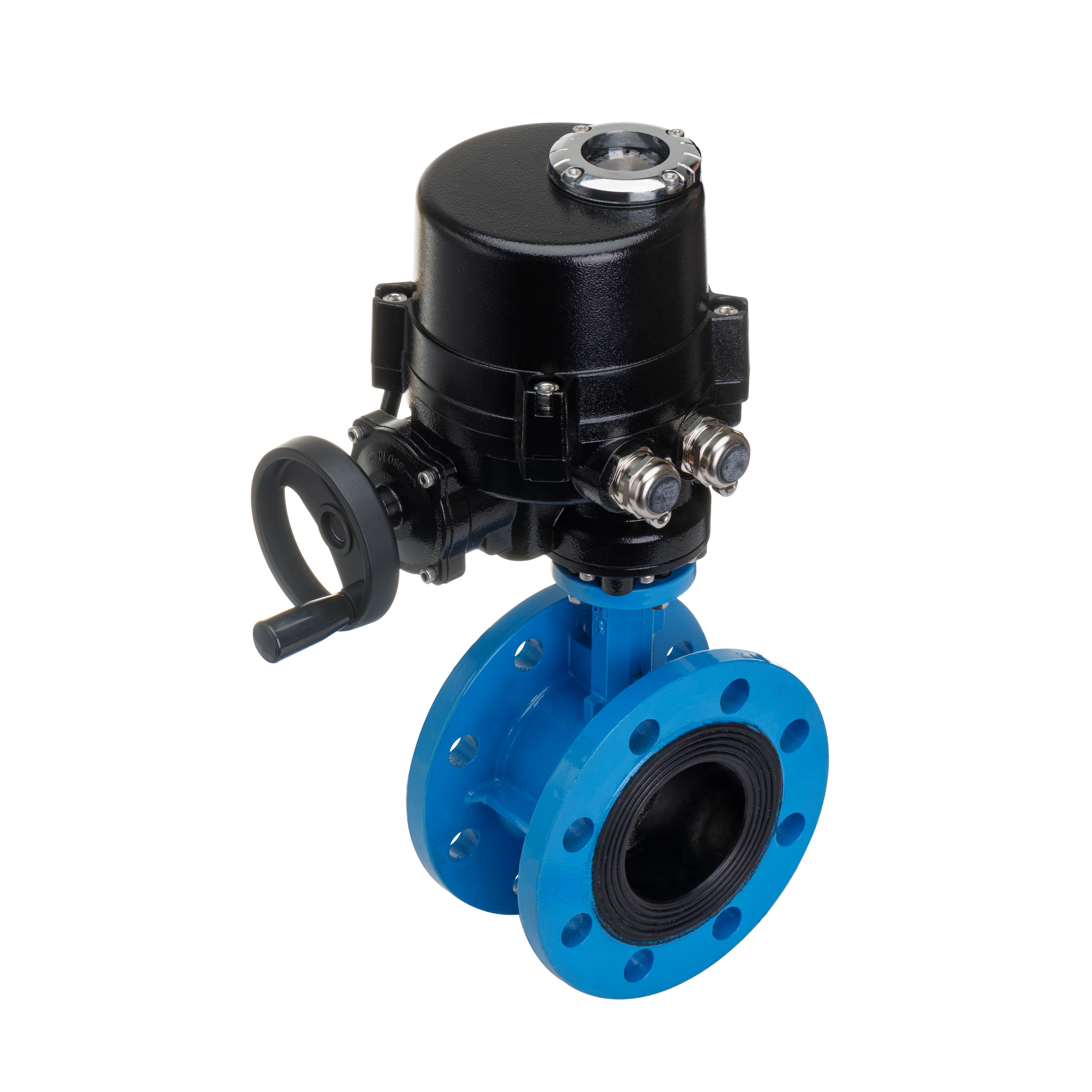 Explosion-proof Electric flanged butterfly valve