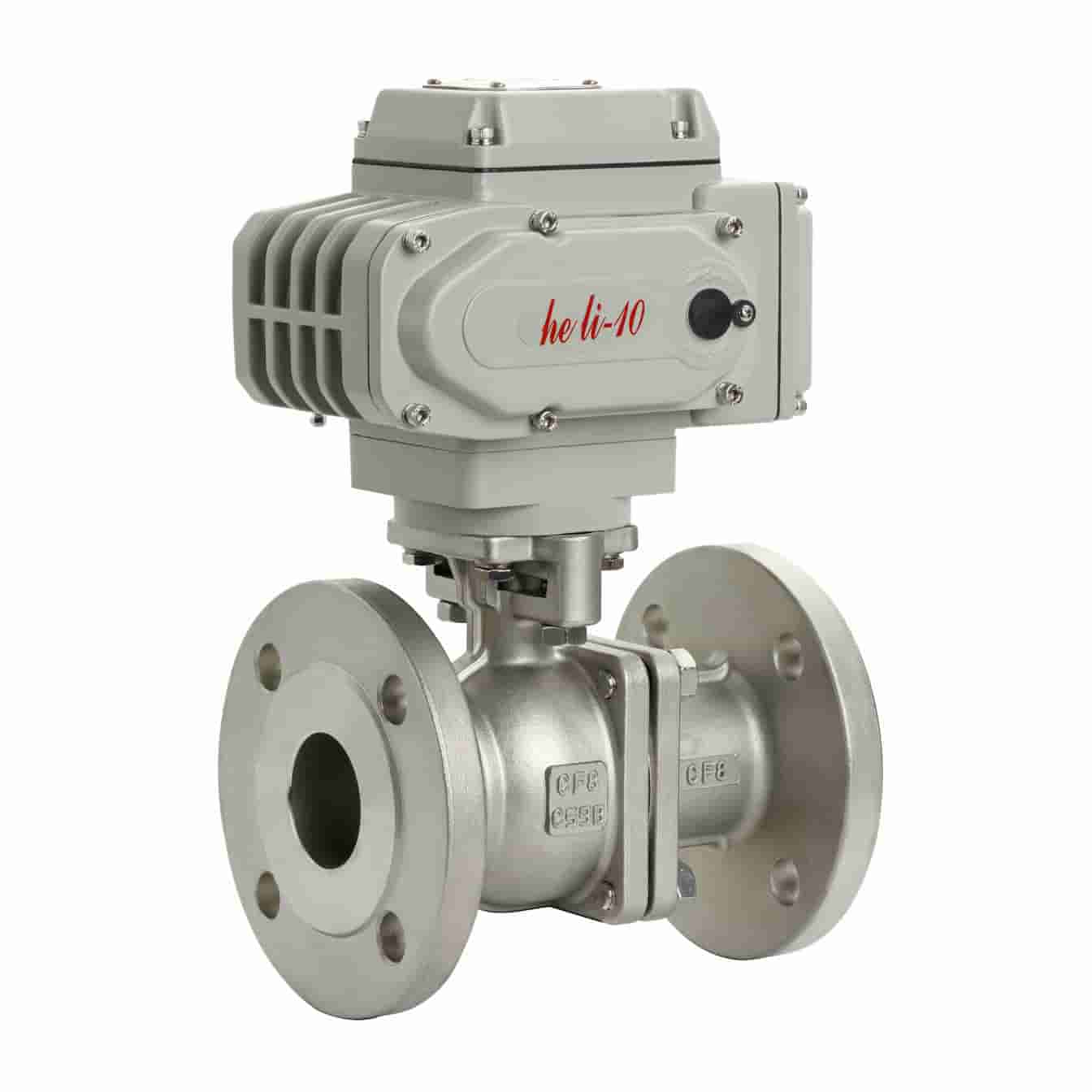 china Electric stainless steel flange ball valve manufacturer