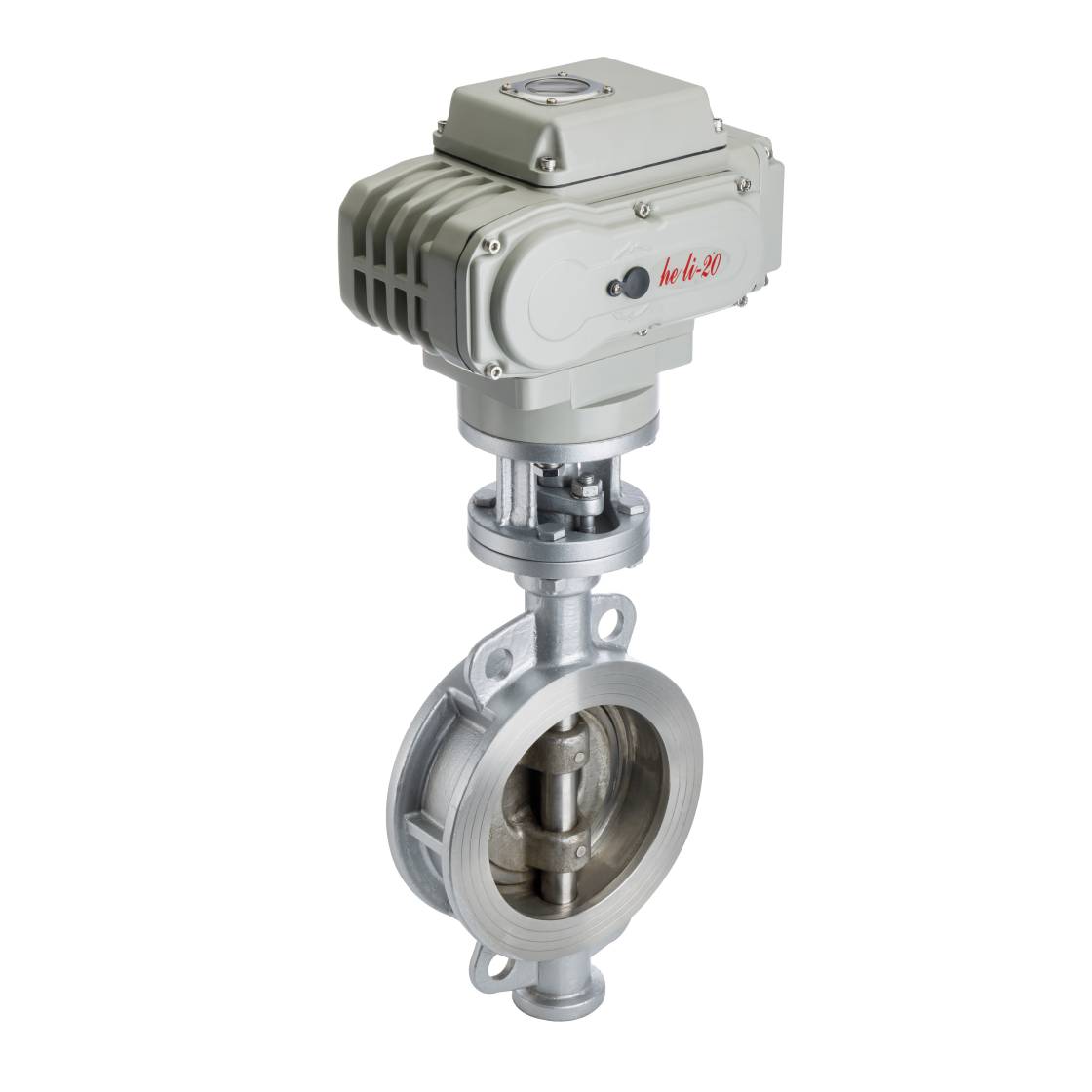 شیر پروانه‌ای سه‌اکسنتریک الکتریکی با باتری لیتیومی