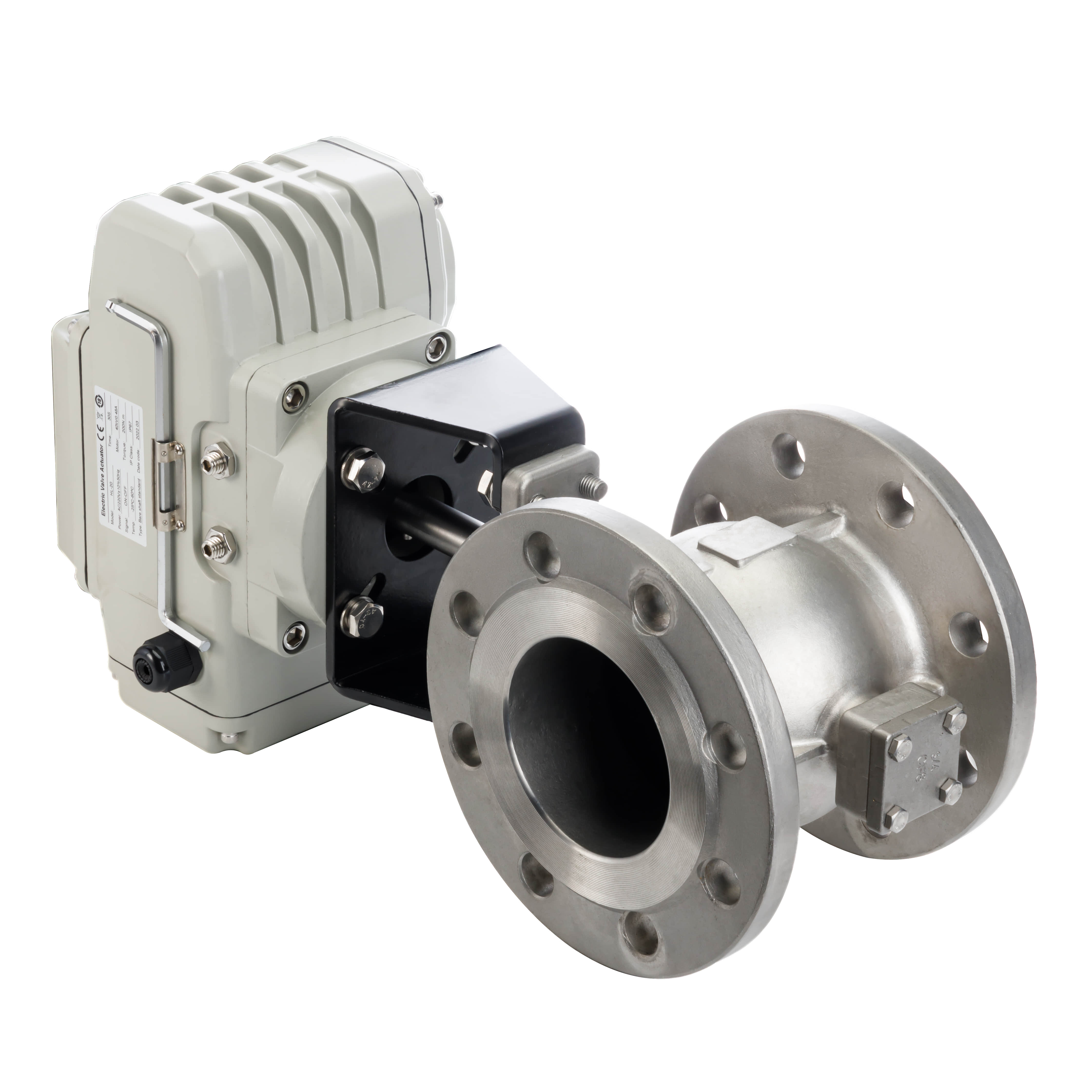 Electric V-ball valve