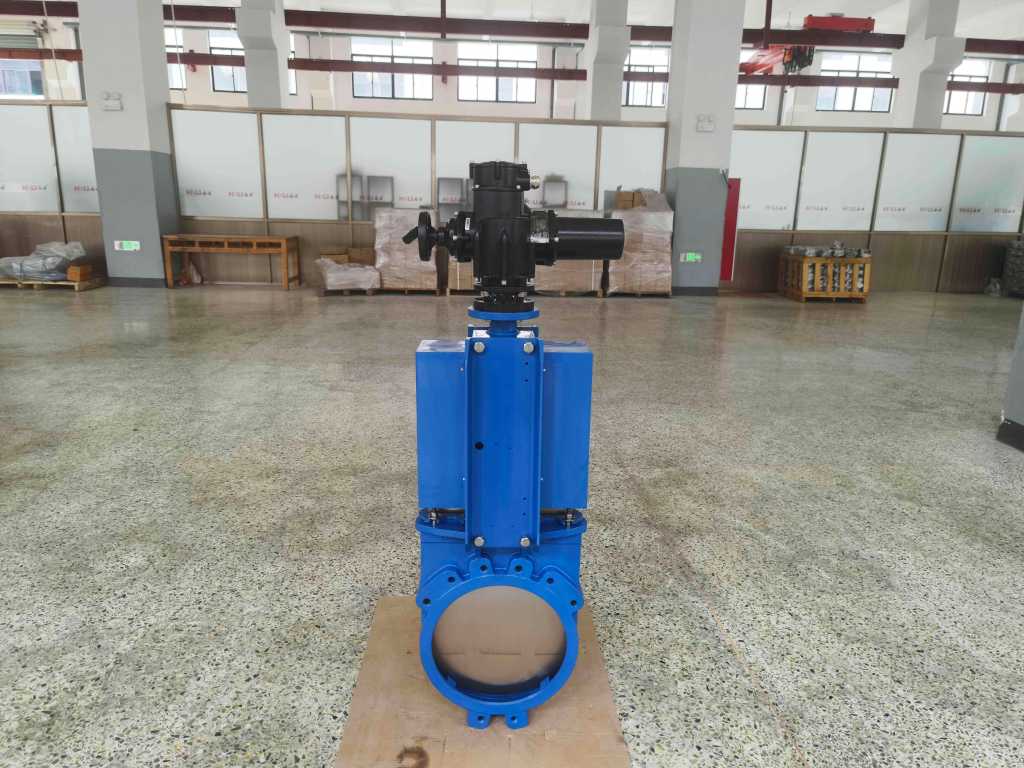 Electric flat gate valve