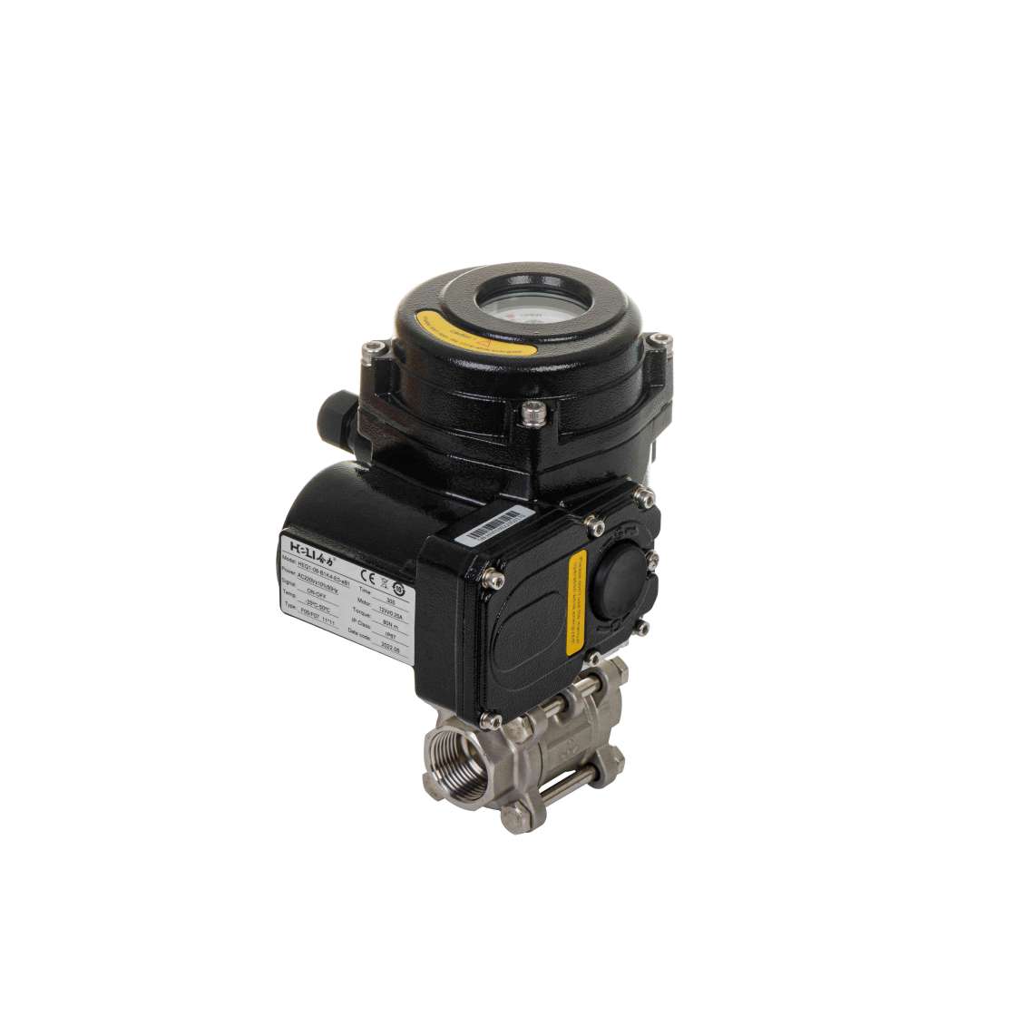 شیر توپ پیچدار برقی استنلس استیل